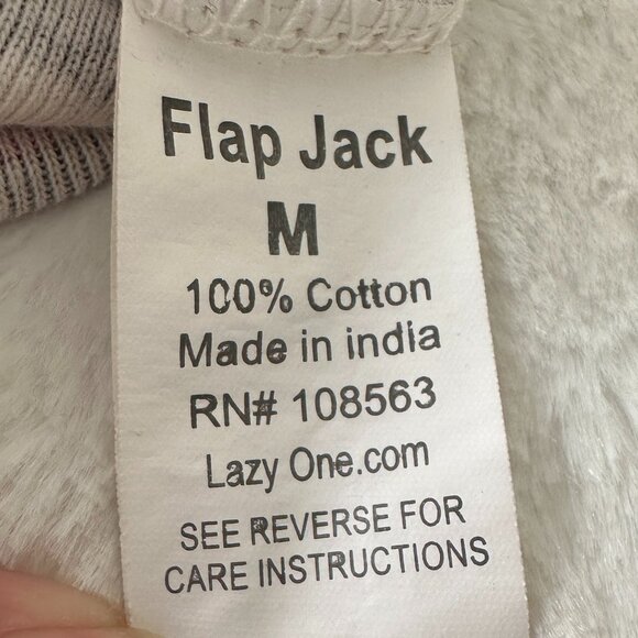 Bear Essentials Adult Onesie Flapjack Lazy One Long Johns Rustic Cabin Pajamas - Picture 3 of 10